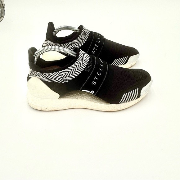 Adidas by Stella McCartney Black and White Sneakers - Picture 2 of 13